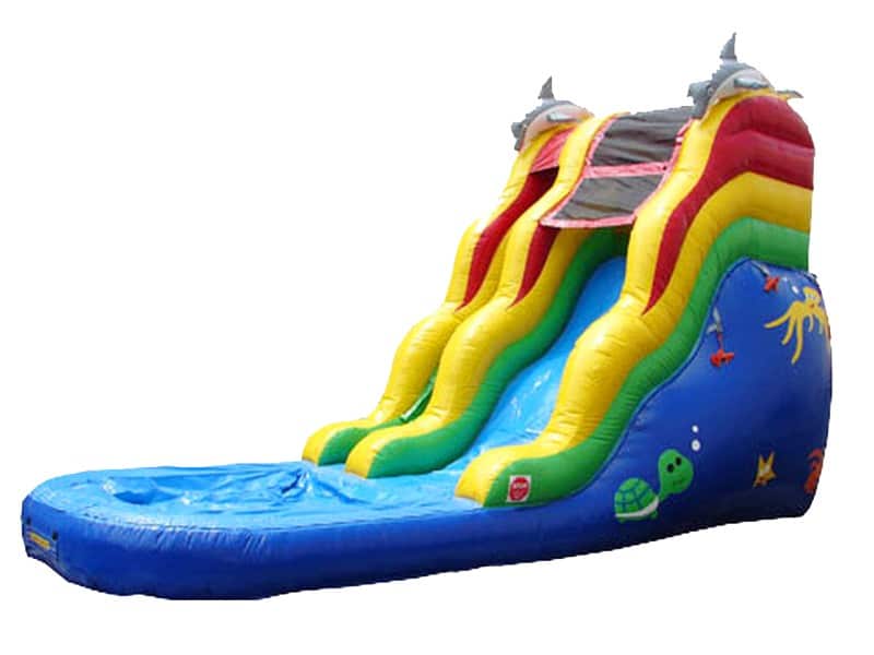 E104024-1.jpg Shark Inflatable Water Slide - Image 1
