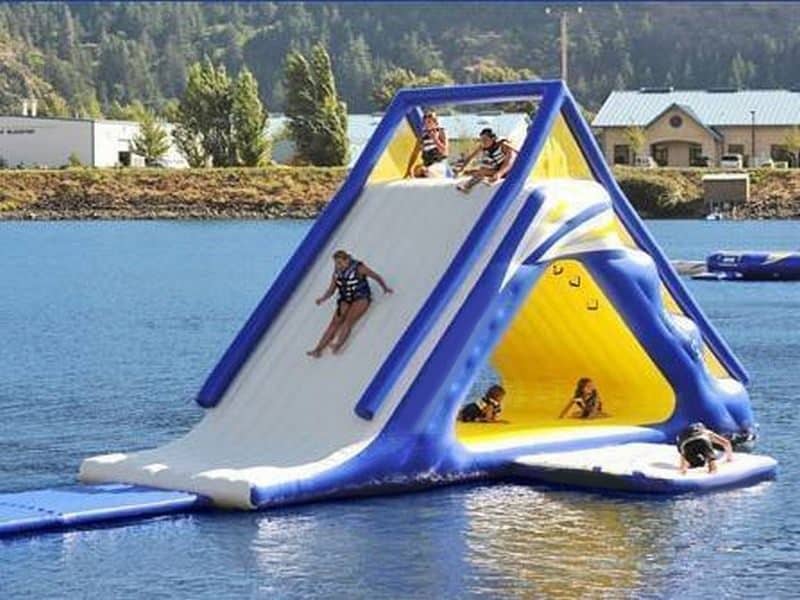 E109016-1.jpg Inflatable Lake Slide - Image 1