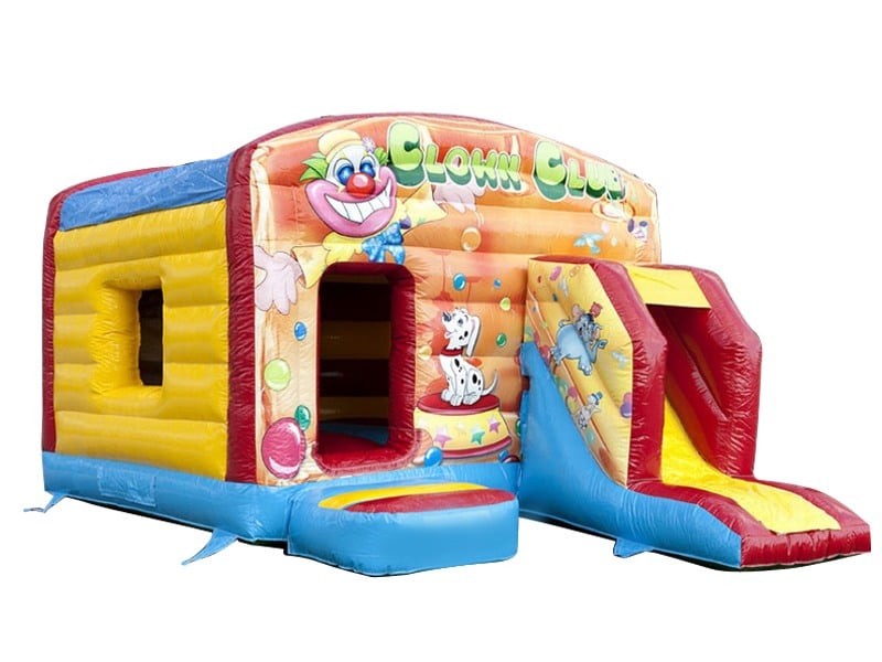 E132017 Clown Bounce House With Slide - Image 1