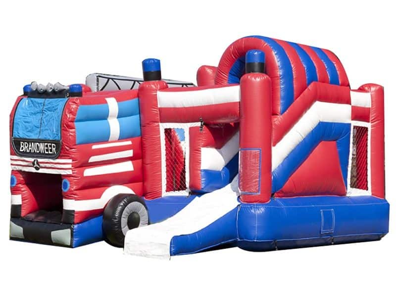 E132027 Fire Department Inflatable Bounce House Slide - Image 1