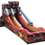 Fire Truck Inflatable Slide