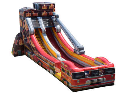 Fire Truck Inflatable Slide