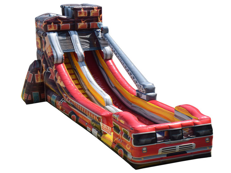 E103204 Fire Truck Inflatable Slide - Image 1