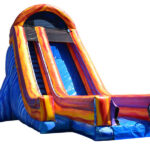 Blue Marble Blast Dry Inflatable Slide