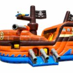 Inflatable Pirate Ship Slide Combo
