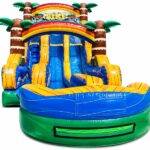 20ft Tiki Double Lane Water Slide