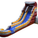 22ft Volcano Inflatable Water Slide With Pool
