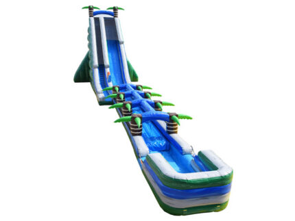 40ft Tropical Single Lane Water Slide Slip N Slide