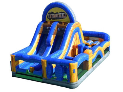 Extreme Dual Lane Inflatable Obstacle Course
