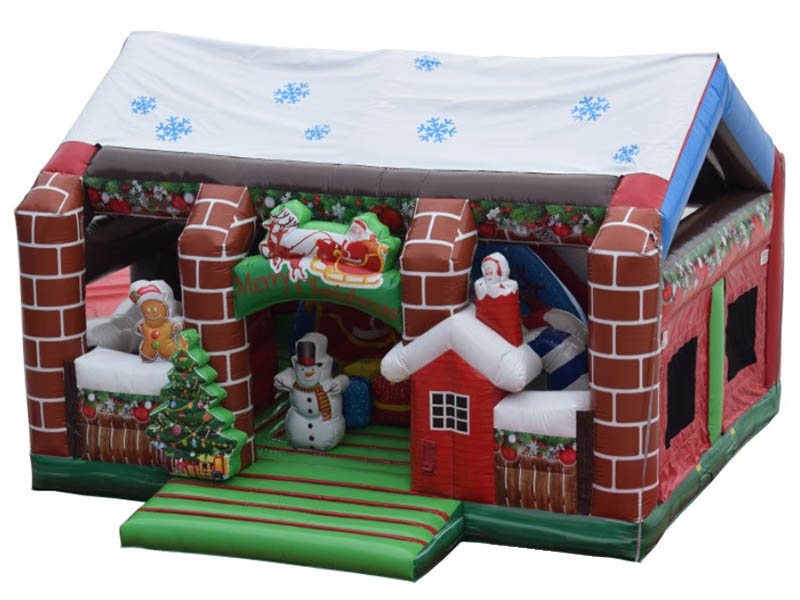 E107206 Christmas Wonderland Inflatable Playground - Image 1