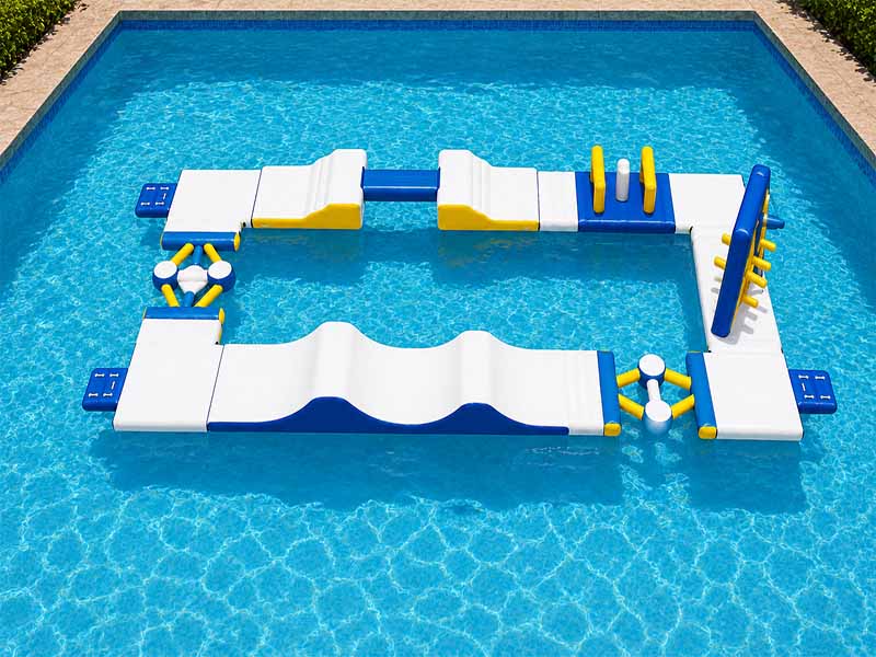 E109207 Inflatable Swimming Pool Obstacle Course - Image 1