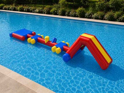 Aqua Splash Inflatable Pool Challenge Course