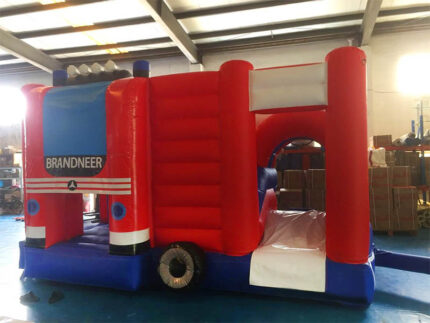 Fire Department Inflatable Bounce House Slide