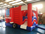 Fire Department Inflatable Bounce House Slide - Image 3